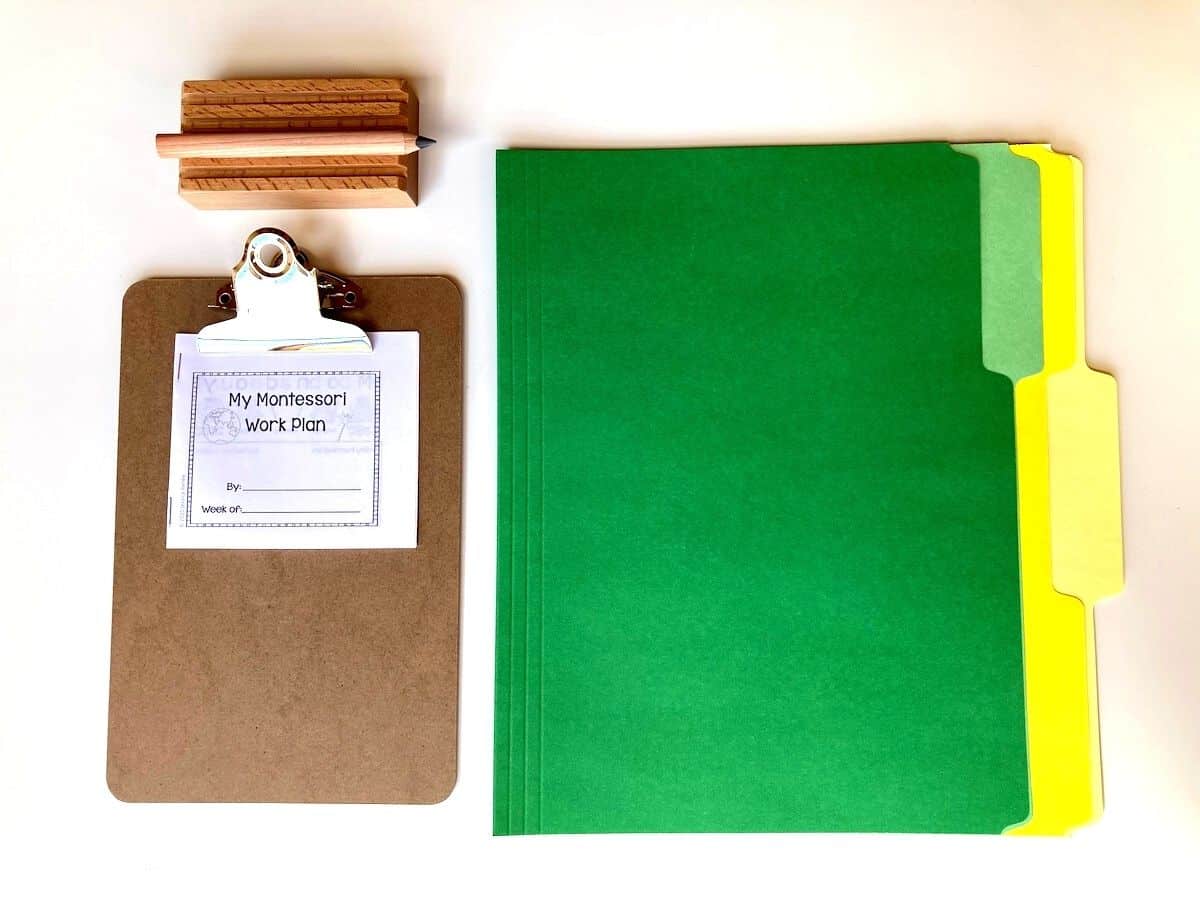 Montessori First Great Lesson Follow-Up Work Plan, Review, and Folders
