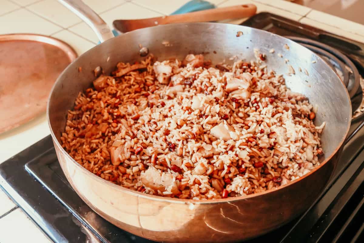 Hoppin' John in a Made In Copper Saucier