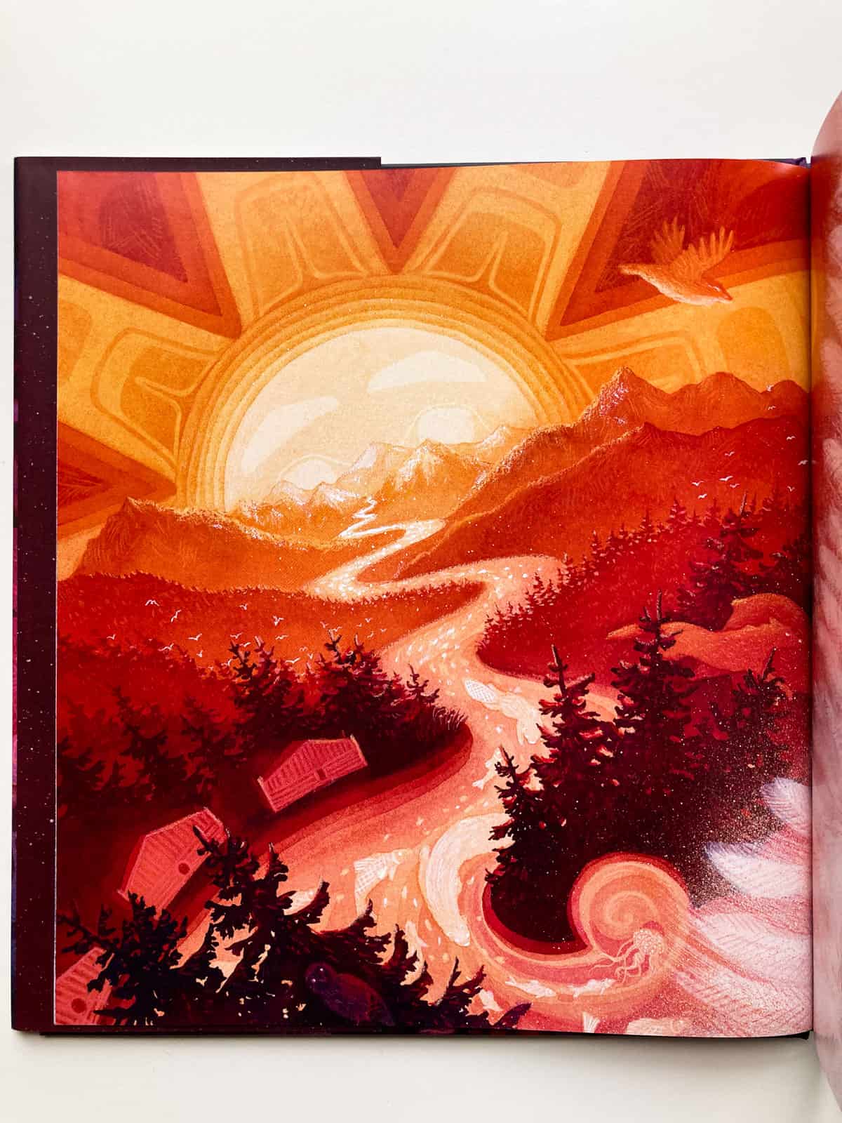 Illustration of the sun and earth from Remember picture book