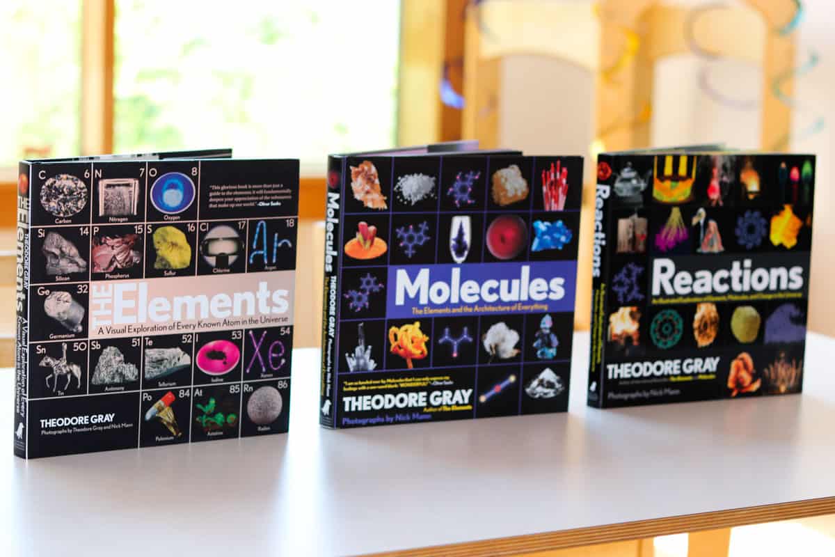 The Elements, Molecules, and Reactions books by Theodore Gray