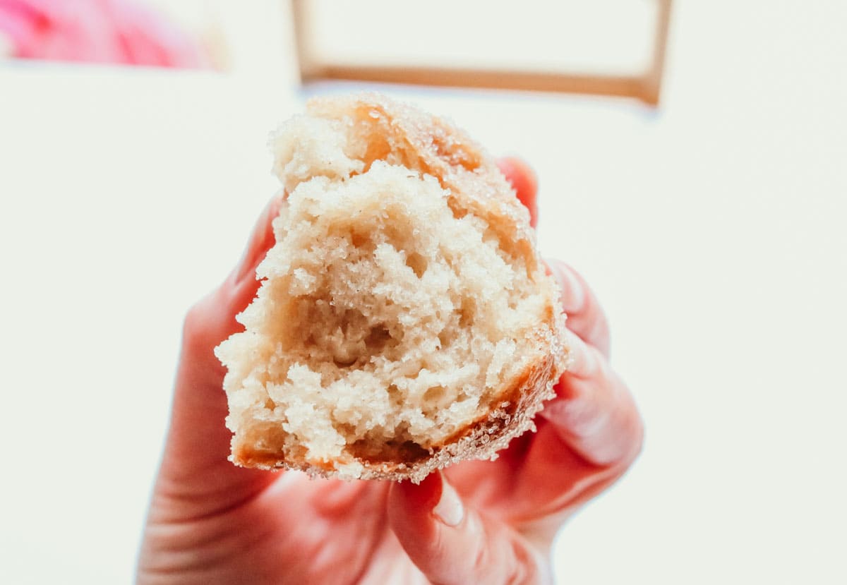 inside of a deep-fried drop biscuit