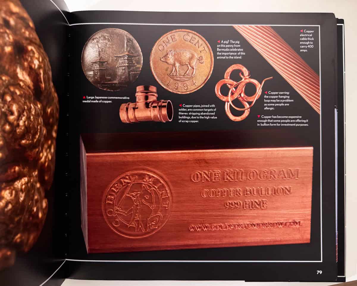 examples of copper from The elements by Theodore Gray